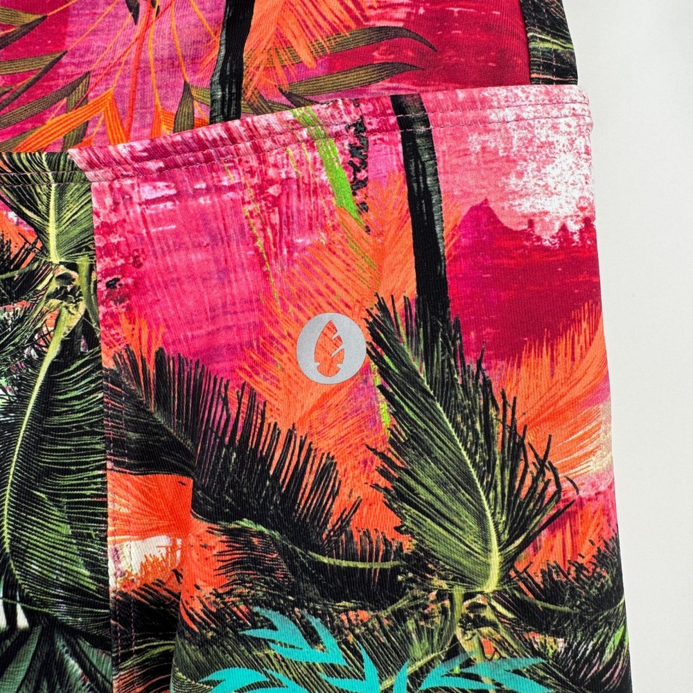 Tropical Print Skort in Fuchsia Pink - Picture 6 of 15